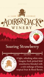 Adk Winery Soaring Strawberry Shelf Talker